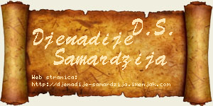 Đenadije Samardžija vizit kartica